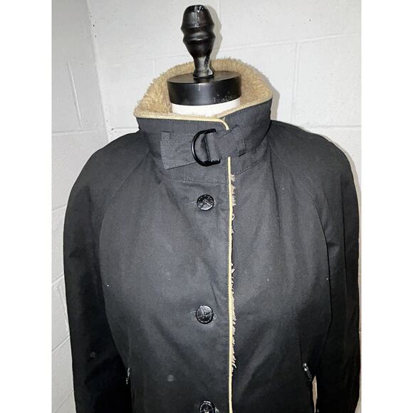 VTG Bonnie Cashin Russ Taylor 8 Barn Coat Jacket Pockets Black Faux Shearling S2 - Picture 6 of 15